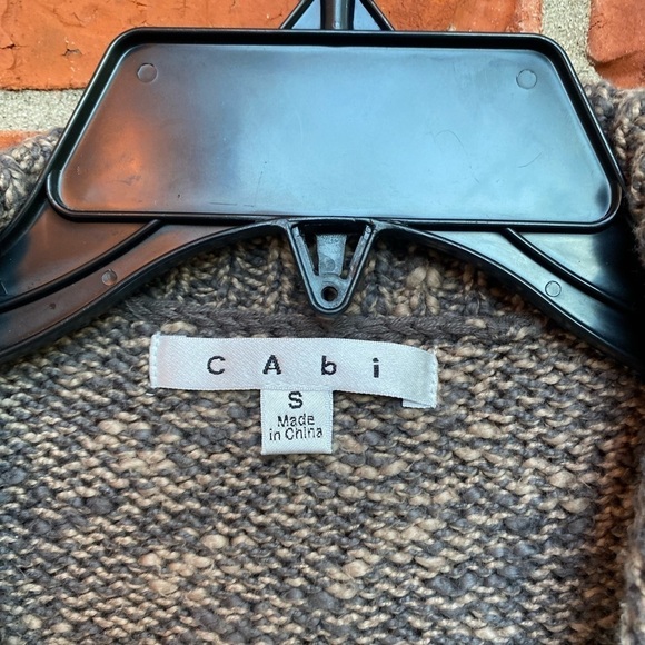 Cabi #880 Womens Small Swear By Brown Marled Open Front Chunky Cardigan - Picture 4 of 8